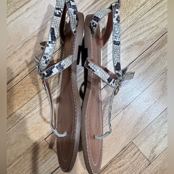 COACH Snake Print Sandals in size 7.5 - Picture 6 of 11